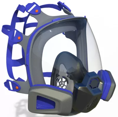  Dust & Gas-Proof Full Face Respirator